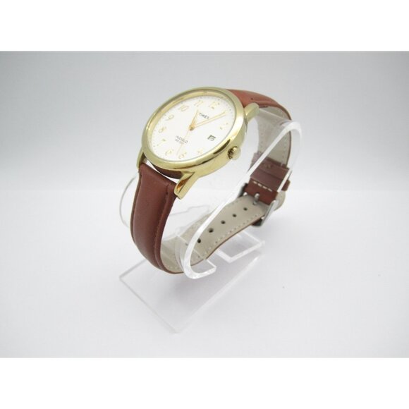 Women Timex Quartz WR Analog 35mm Round Watch (H971) "New Battery" - Picture 7 of 10